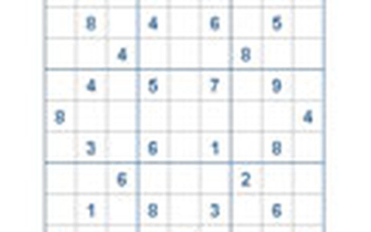 Mời các bạn thử sức với ô số Sudoku 2407 mức độ Khó